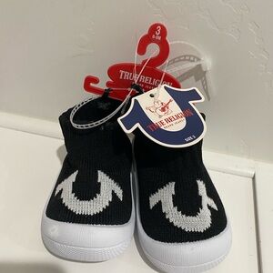 True Religion Black and White Kids Sneakers